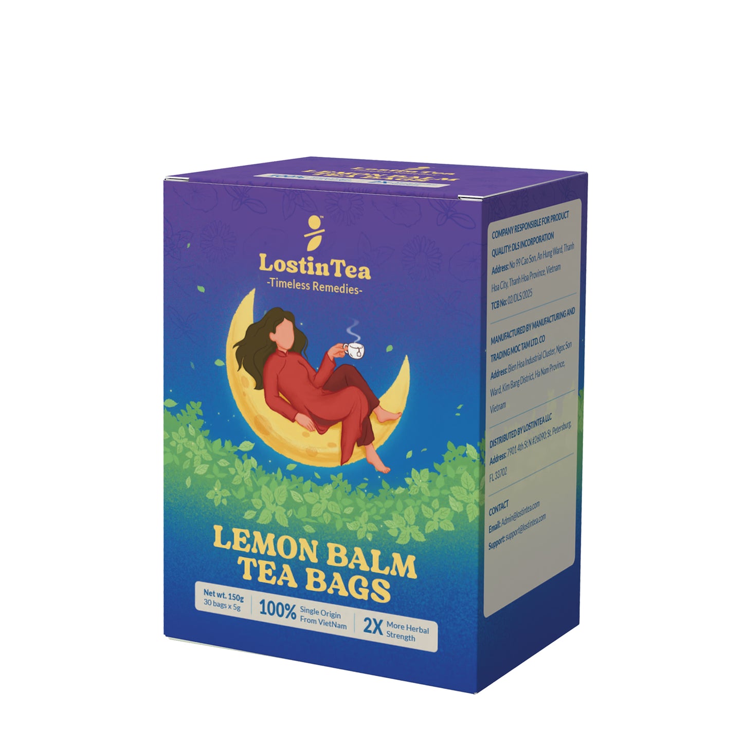 Lemon Balm Herbal Tea Bags