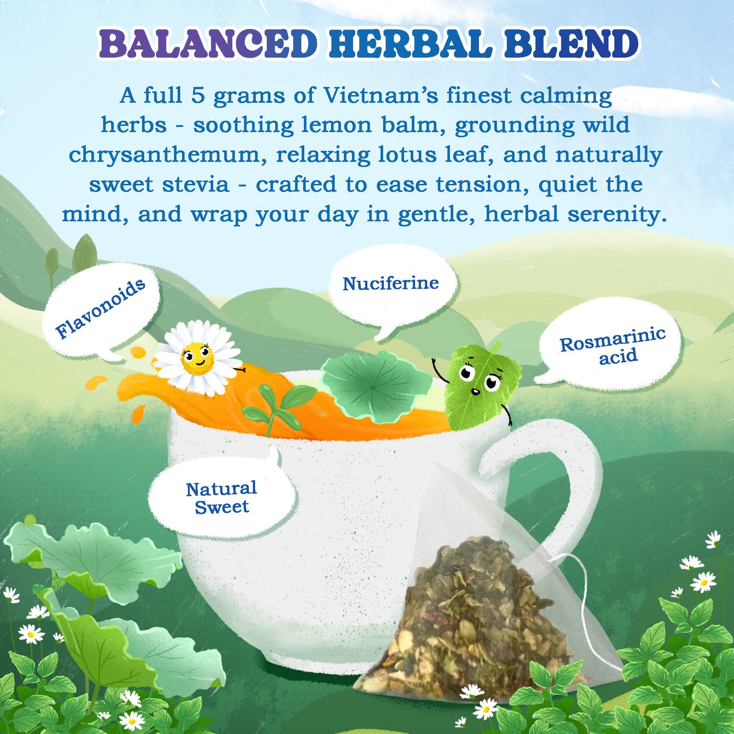 Lemon Balm Herbal Tea Bags